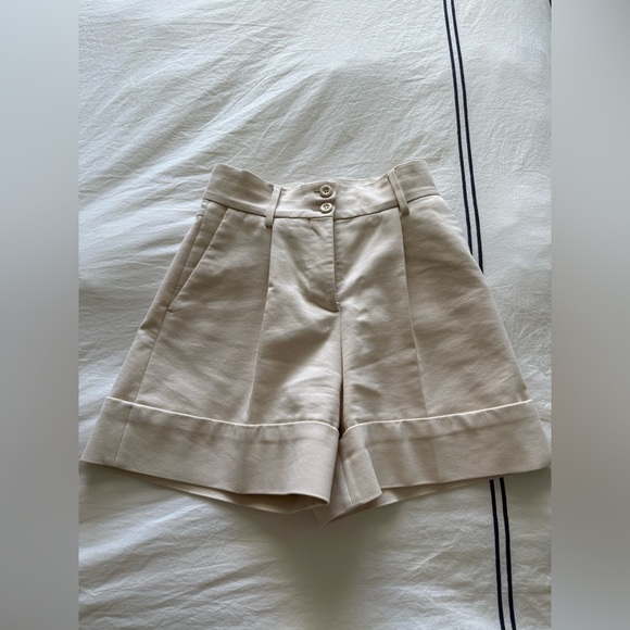 SEE BY CHLOE BERMUDA BEIGE SHORTS - Picture 2 of 7